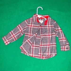 Cat and jack button up flannel